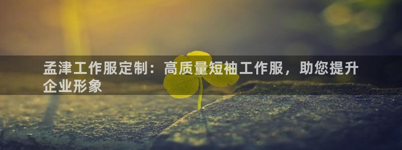 头号官网登录入口|孟津工作服定制：高质量短袖工作服，助您提升
企业形象